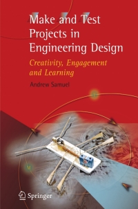صورة الغلاف: Make and Test Projects in Engineering Design 9781852339159