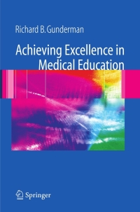 Imagen de portada: Achieving Excellence in Medical Education 9781846282966