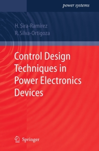 Cover image: Control Design Techniques in Power Electronics Devices 9781846284588