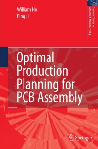 صورة الغلاف: Optimal Production Planning for PCB Assembly 9781846284991