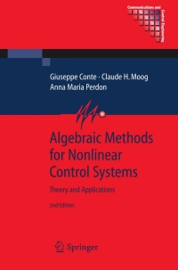 Omslagafbeelding: Algebraic Methods for Nonlinear Control Systems 2nd edition 9781846285943