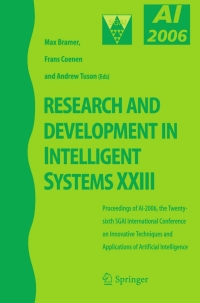 Imagen de portada: Research and Development in Intelligent Systems XXIII 9781846286629