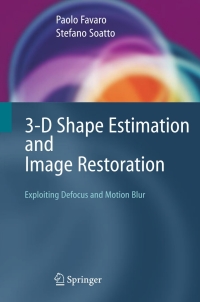 表紙画像: 3-D Shape Estimation and Image Restoration 9781846281761