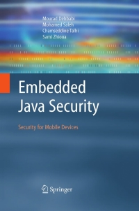صورة الغلاف: Embedded Java Security 9781846285905