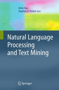 Immagine di copertina: Natural Language Processing and Text Mining 9781849965583