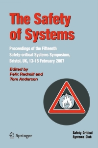 صورة الغلاف: The Safety of Systems 1st edition 9781846288050