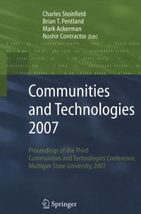 Cover image: Communities and Technologies 2007 9781846289040