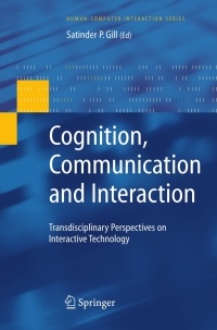 表紙画像: Cognition, Communication and Interaction 9781846289262