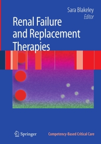 Cover image: Renal Failure and Replacement Therapies 9781846289361