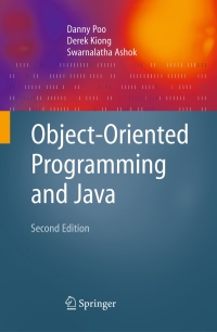 Cover image: Object-Oriented Programming and Java 2nd edition 9781846289620