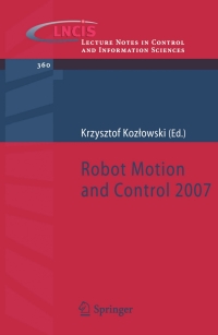 Titelbild: Robot Motion and Control 2007 1st edition 9781846289736