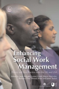 Cover image: Enhancing Social Work Management 9781843105152