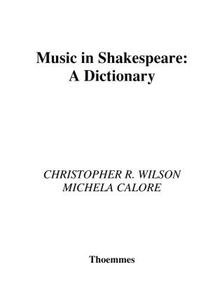 Imagen de portada: Music in Shakespeare 1st edition 9781472520319