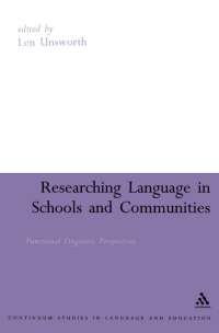 Cover image: Researching Language in Schools and Communities 1st edition 9780826478719