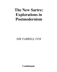 Cover image: New Sartre 1st edition 9780826461841