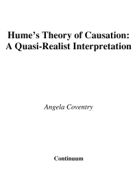 صورة الغلاف: Hume's Theory of Causation 1st edition 9780826426666