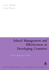 Cover image: School Management and Effectiveness in Developing Countries 1st edition 9780826479105