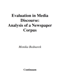 Cover image: Evaluation in Media Discourse 1st edition 9781847063342