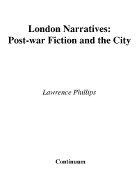 صورة الغلاف: London Narratives 1st edition 9780826426734