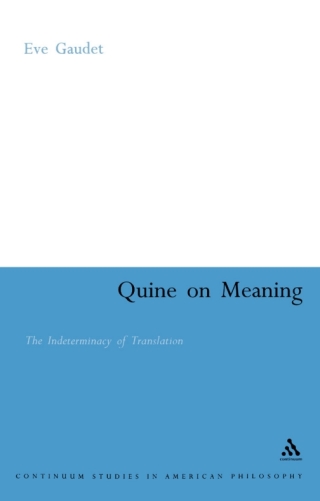 Cover image: Quine on Meaning 1st edition 9780826487209