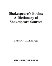 Cover image: Shakespeare's Books 1st edition 9780485115604