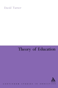 Imagen de portada: Theory of Education 1st edition 9780826487094