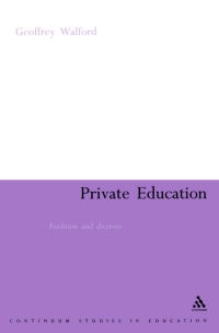 Omslagafbeelding: Private Education 1st edition 9780826485991