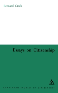 表紙画像: Essays on Citizenship 1st edition 9780826477538