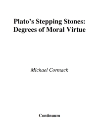 Cover image: Plato's Stepping Stones 1st edition 9780826488084