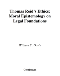Immagine di copertina: Thomas Reid's Ethics 1st edition 9780826488091