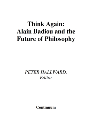 Imagen de portada: Think Again 1st edition 9780826459060