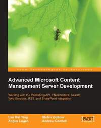 صورة الغلاف: Advanced Microsoft Content Management Server Development 1st edition 9781904811534