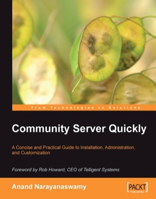 Cover image: Community Server Quickly 1st edition 9781847190871