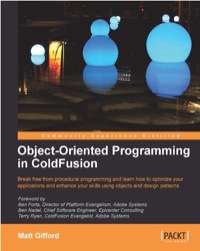 Omslagafbeelding: Object-Oriented Programming in ColdFusion 1st edition 9781847196323