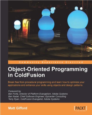 صورة الغلاف: Object-Oriented Programming in ColdFusion 1st edition 9781847196323