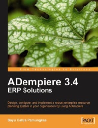 Imagen de portada: ADempiere 3.4 ERP Solutions 1st edition 9781847197269