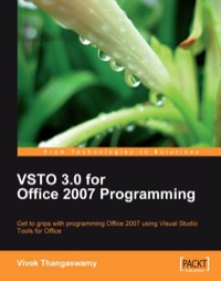 Cover image: VSTO 3.0 for Office 2007 Programming 1st edition 9781847197528
