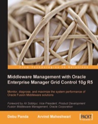 صورة الغلاف: Middleware Management with Oracle Enterprise Manager Grid Control 10g R5 1st edition 9781847198341