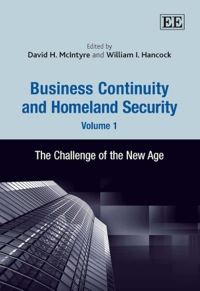 صورة الغلاف: Business Continuity and Homeland Security, Volume 1 9781847202505