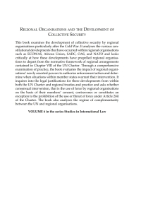 Imagen de portada: Regional Organisations and the Development of Collective Security 1st edition 9781841134802