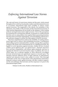 Imagen de portada: Enforcing International Law Norms Against Terrorism 1st edition 9781841135663