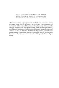 Imagen de portada: Issues of State Responsibility before International Judicial Institutions 1st edition 9781841133898