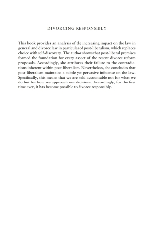 Imagen de portada: Divorcing Responsibly 1st edition 9781841132150