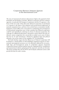 Titelbild: Cooperation Between Antitrust Agencies at the International Level 1st edition 9781841133515