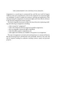 表紙画像: The Assignment of Contractual Rights 1st edition 9781841135861
