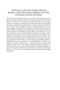 Imagen de portada: Juvenile Law Violators, Human Rights, and the Development of New Juvenile Justice Systems 1st edition 9781841136363