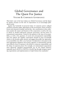 Cover image: Global Governance and the Quest for Justice - Volume II 1st edition 9781841134062