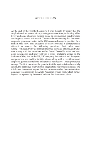 Imagen de portada: After Enron 1st edition 9781841135311
