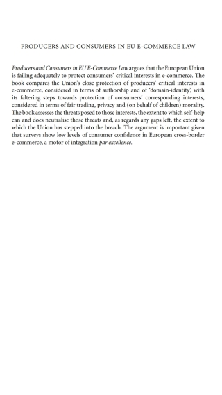 表紙画像: Internet and Electronic Commerce Law in the European Union 1st edition 9781841130316