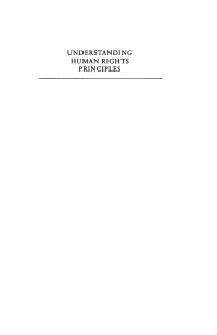 Titelbild: Understanding Human Rights Principles 1st edition 9781841131696
